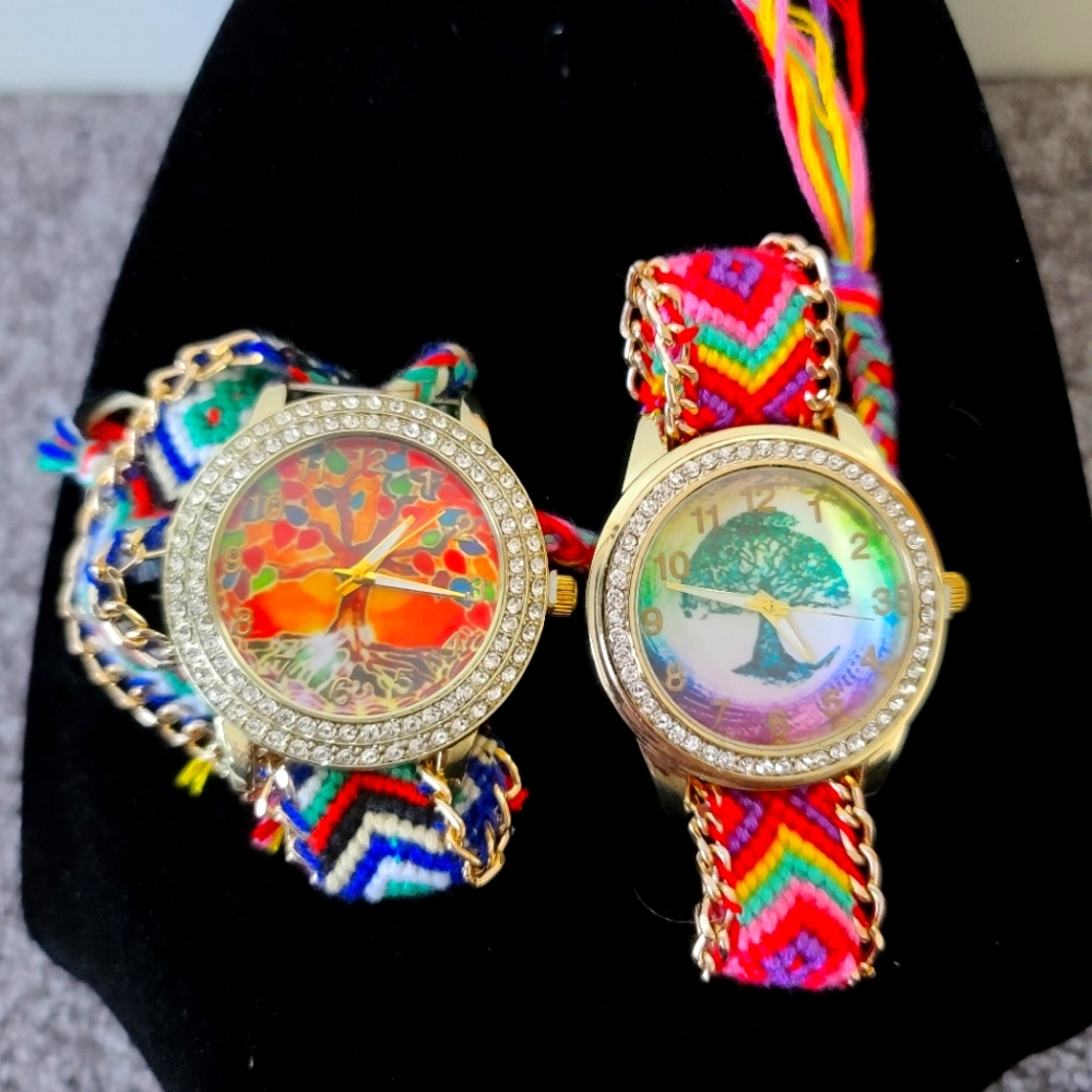 Watches with beading and threading